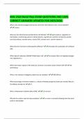 BIOL 2420 Renal Phys EXAM QUESTIONS AND 100&percnt;  CORRECT ANSWERS UPDATED FOR 2025&sol;2026&period;   