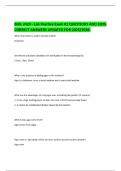 BIOL 2420 - Lab Practice Exam &num;1 QUESTIONS AND 100&percnt;  CORRECT ANSWERS UPDATED FOR 2025&sol;2026&period; 