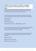 CPNRE Practice Questions &sol; Q-Bank &sol; Complete Accurate Quizzes with Verified Answers &sol; 2025 &sol; 2026&period;