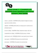 BIO252 Exam 3 &ndash; Chamberlain University &vert; 2025&sol;2026 Verified Questions & Correct Answers &vert; Sensory Systems&comma; Special Senses&comma; Endocrine&comma; Eye & Ear Anatomy