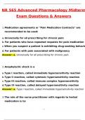 NR 565 Advanced Pharmacology - Midterm Exam Actual Exams 2025 Chamberlain Actual Questions with 100&percnt; Correct Answers &vert; Updated 2025 &sol; 2026 & Verified Completely