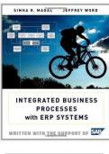 Test Bank For Integrated Business Processes With ERP Systems 1st Edition by Simha R&period; Magal &vert; Complete Solution &vert; Guide A&plus;&period;