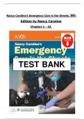 Test Bank For Nancy Caroline&rsquo;s Emergency Care in the Streets&comma; 9th Edition by Nancy Caroline&comma;