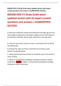 BSN266 HESI V1 Study Guide latest updated version with 52 expert curated questions and answers