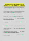 AIS Test 2 UPDATED Exam ACTUAL  QUESTIONS AND CORRECT ANSWERS