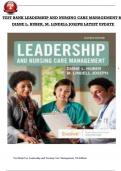 Test Bank Leadership And Nursing Care Management 7th Edition By Diane Huber M&period; Lindell Joseph