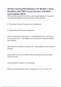 Portage Learning Biochemistry 210&colon; Module 1 Exam Questions with 100&percnt; Correct Answers &vert; Verified &vert; Latest Update 2025&excl;&excl;