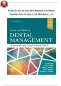 TEST BANK For Little and Falace's Dental Management of the Medically Compromised Patient&comma; 10th Edition by Craig Miller&comma; Verified Chapters 1 - 30&comma; Complete Newest Version