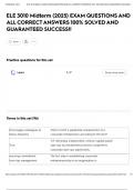 ELE 3010 Midterm &lpar;2025&rpar; EXAM QUESTIONS AND ALL CORRECT ANSWERS 100&percnt; SOLVED AND GUARANTEED SUCCESS&excl;&excl;