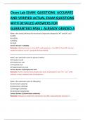 Chem Lab EXAM  QUESTIONS  ACCURATE  AND VERIFIED ACTUAL EXAM QUESTIONS  WITH DETAILED ANSWERS FOR GUARANTEED PASS &vert; ALREADY GRADED A 