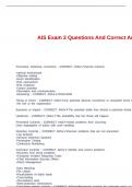 AIS Exam 2 Questions And Correct Answers