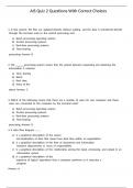 AIS Quiz 2 Questions With Correct Choices