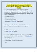 NR511-ALL QUIZ ACTUAL EXAM COMPLETE  QUESTIONS ND DETAILED ANSWERS&vert;ALREADY  GRADED 