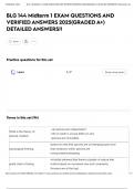 BLG 144 Midterm 1 EXAM QUESTIONS AND VERIFIED ANSWERS 2025&lpar;GRADED A&plus;&rpar; DETAILED ANSWERS&excl;&excl;