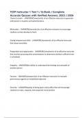 TCFP Instructor 1 Test 1 &sol; Q-Bank &sol; Complete Accurate Quizzes with Verified Answers&comma; 2025 &sol; 2026