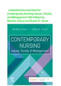 Contemporary Nursing Issues Trends and Management 10th Edition Test Bank &ndash; Barbara Cherry & Susan R Jacob Chapters 1&ndash;28 Nursing Exam Questions and Answers