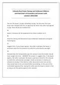 Colorado Real Estate Closings and Settlement Midterm and Final Exam v3&period;0 questions and answers with solutions 2025&sol;2026