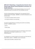 MKT&sol;421T Marketing &sol; Comprehensive Practice Test &sol; Study Guide Newest Actual Questions & Answers &lpar;A&plus; Guide Solutions&period;