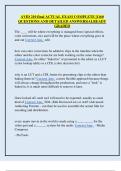 AVID 210 final ACTUAL EXAM COMPLETE &vert;1160  QUESTIONS AND DETAILED ANSWERS&vert;ALREADY  GRADED