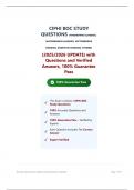 CIPHI BOC STUDY  QUESTIONS &lpar;FOODBORNE ILLNESSES&comma;  WATERBORNE ILLNESSES&comma; VECTORBORNE  DISEASES&comma; ZOONOTIC DISEASES&comma; OTHERS&rpar;  &lpar;2025&sol;2026 UPDATE&rpar; with  Questions and Verified  Answers&comma; 100&percnt; Guarantee  Pass