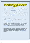 AVID MEDIA 210 EXAM ACTUAL EXAM COMPLETE  QUESTIONS AND DETAILED ANSWERS&vert;ALREADY  GRADED 