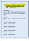 AVID MC 210 CERTIFICATION EXAM STUDY GUIDE  ACTUAL EXAM COMPLETE &vert;160 QUESTIONS AND  DETAILED ANSWERS&vert;ALREADY GRADED 