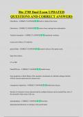 Rte 2785 final Exam UPDATED  QUESTIONS AND CORRECT ANSWERS