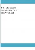 NUR 145 LEUKEMIA STUDY GUIDE PRACTICE 