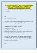 AVID MC 200 CERTIFICATION EXAM STUDY GUIDE  ACTUAL EXAM COMPLETE QUESTIONS AND  DETAILED ANSWERS&vert;ALREADY GRADED