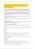 Michigan CCA Exam Study Guide Chapter 1-3 &vert;&vert; THE ANSWER KEY YOU&rsquo;VE BEEN LOOKING FOR &lpar;100&percnt; ACCURATE&rpar;