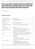 Rera Exam 2025 COMPLETE EXAM QUESTIONS AND VERIFIED ANSWERS &vert;RECENTLY TESTING REAL EXAM QUESTIONS&vert; 100&percnt; SOLVED&excl;&excl;