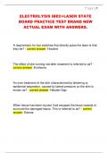 ELECTROLYSIS IBEC&plus;LASER STATE  BOARD PRACTICE TEST BRAND NEW  ACTUAL EXAM WITH ANSWERS&period;