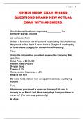 XINNIX MOCK EXAM MISSED  QUESTIONS BRAND NEW ACTUAL  EXAM WITH ANSWERS&period;