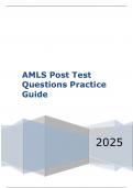 AMLS Post Test Questions Practice Guide