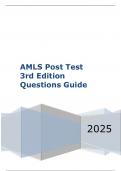AMLS Post Test 3rd Edition Questions Guide 