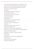 Anatomy and Physiology Chapter 1 and Chapter 2 Test