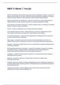 MEP II Week 7 Vocab Questions and Answers 100&percnt; Correct
