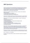 MEP Questions and Answers Latest Updated