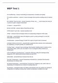 MEP Test 1 Questions and Answers 2025