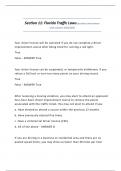 TRAFFIC SCHOOL EXAM PACKAGE DEAL QUESTIONS AND ANSWERS WITH VERIFIED SOLUTIONS UPDATED 2025&sol;2026