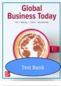 Test Bank For Global Business Today 7th Canadian Edition By Charles Hill&period; All Chapters&comma; study guide