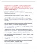 NCCCO TSS MANITEX &lbrack;ACTUAL EXAM&rsqb; LATEST VERSION  &lbrack;QUESTIONS AND ANSWERS&rsqb; WITH PRACTICE EXAM  DETAILED AND VERIFIED FOR GUARANTEED PASS- LATEST  UPDATE 2025 GRADED A