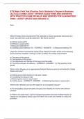 Business Major Field Test &lbrack;ACTUAL EXAM&rsqb; LATEST VERSION  &lbrack;QUESTIONS AND ANSWERS&rsqb; WITH PRACTICE EXAM DETAILED AND  VERIFIED FOR GUARANTEED PASS- LATEST UPDATE 2025 GRADED  A