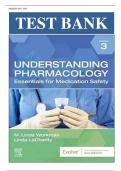 Test Bank For Understanding Pharmacology&colon; Essentials for Medication Safety 3rd Edition by M&period; Linda Workman PhD RN FAAN&vert;&vert;ISBN&colon;9780323793506