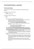 EU Law&semi; Command theory coercion Theory Review 