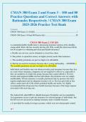 CMAN 380 Exam 2 and Exam 3 &ndash; 100 and 80  Practice Questions and Correct Answers with  Rationales Respectively &sol; CMAN 380 Exam  2025-2026 Practice Test Bank 