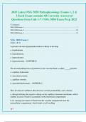 2025 Latest NSG 3850 Pathophysiology Exams 1&comma; 2 &  3 Each Exam contains 60 Correctly Answered  Questions from Unit 1-7 &sol; NSG 3850 Exam Prep 2025