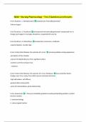 N244 &ndash; Nursing Pharmacology &ndash; Test 2 Questions and Answers 