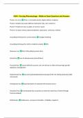 N244 &ndash; Nursing Pharmacology &ndash; Midterm Exam Questions and Answers