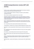 AAMI Comprehensive review ART &lpar;All terms&rpar; Questions and Answers 2025